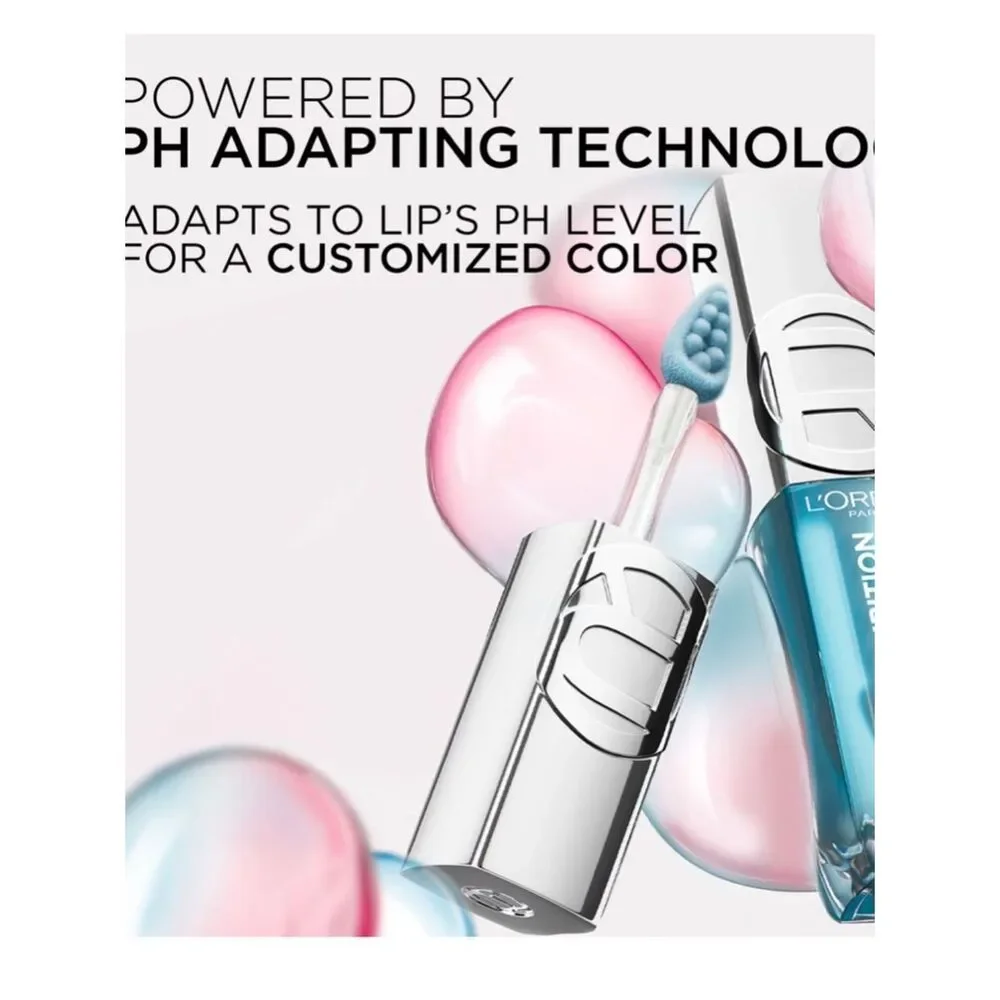 🦋L'Oréal 113 Cristal Ice Plump Ambition Hyaluron Lip Oil New Full Size